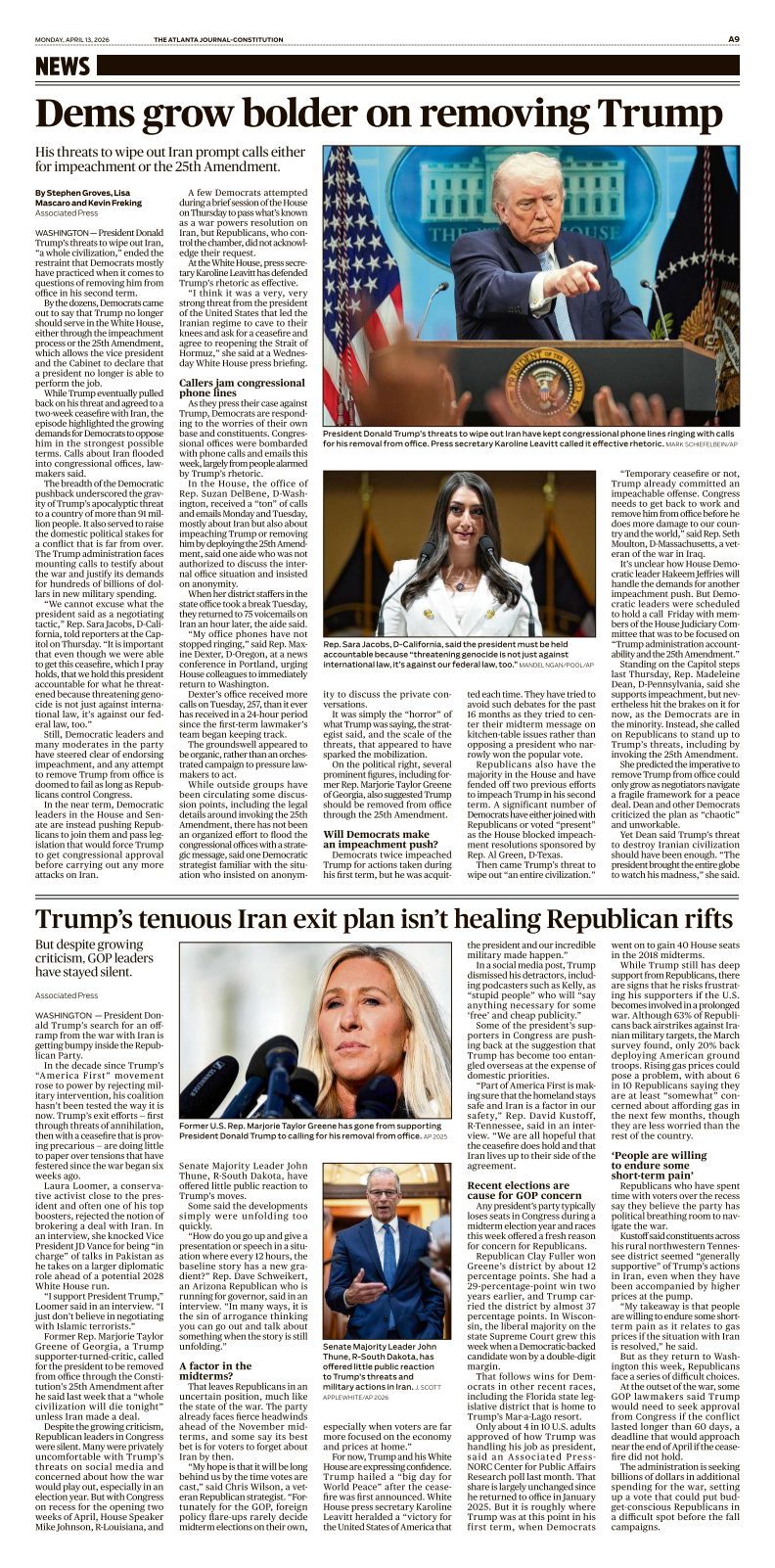 AJC ePaper | Monday, April 13, 2026